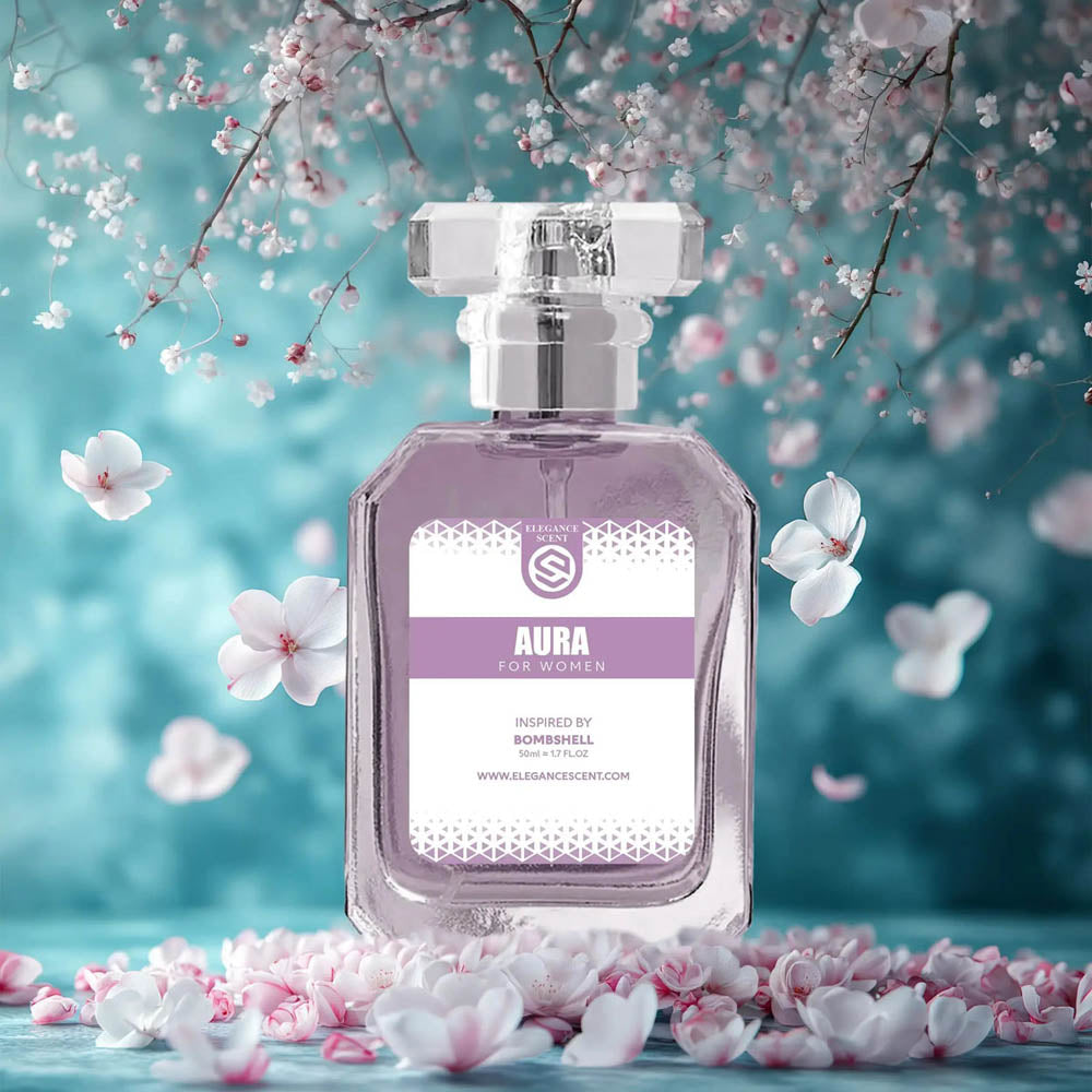 Aura Perfume 50ml – Inspired by Victoria’s Secret Bombshell for Women | Long-Lasting Floral Fragrance