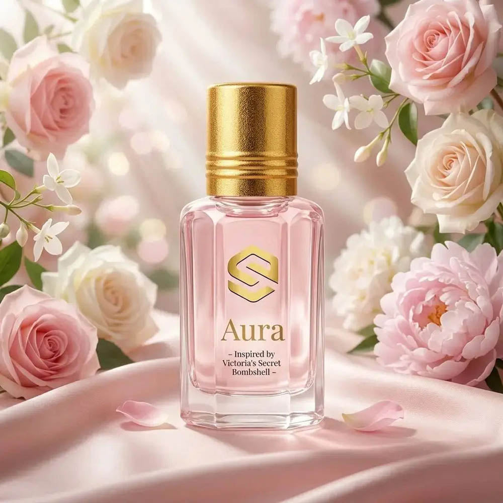 Aura Attar 12ml for Women – Inspired by Victoria’s Secret Bombshell | Long Lasting Floral Perfume Oil