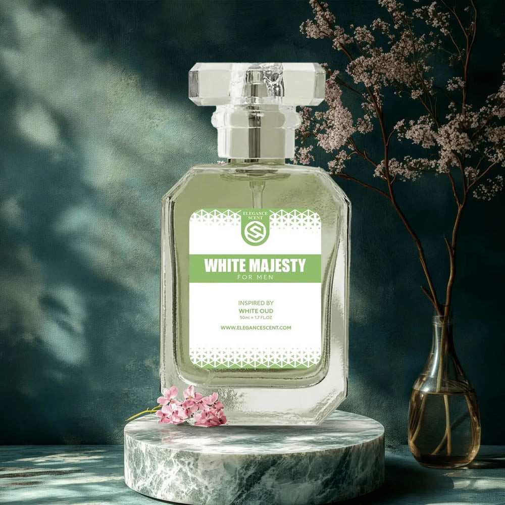 White Majesty Perfume 50ml for Men – Inspired by White Oud | Fresh, Woody & Long-Lasting Fragrance