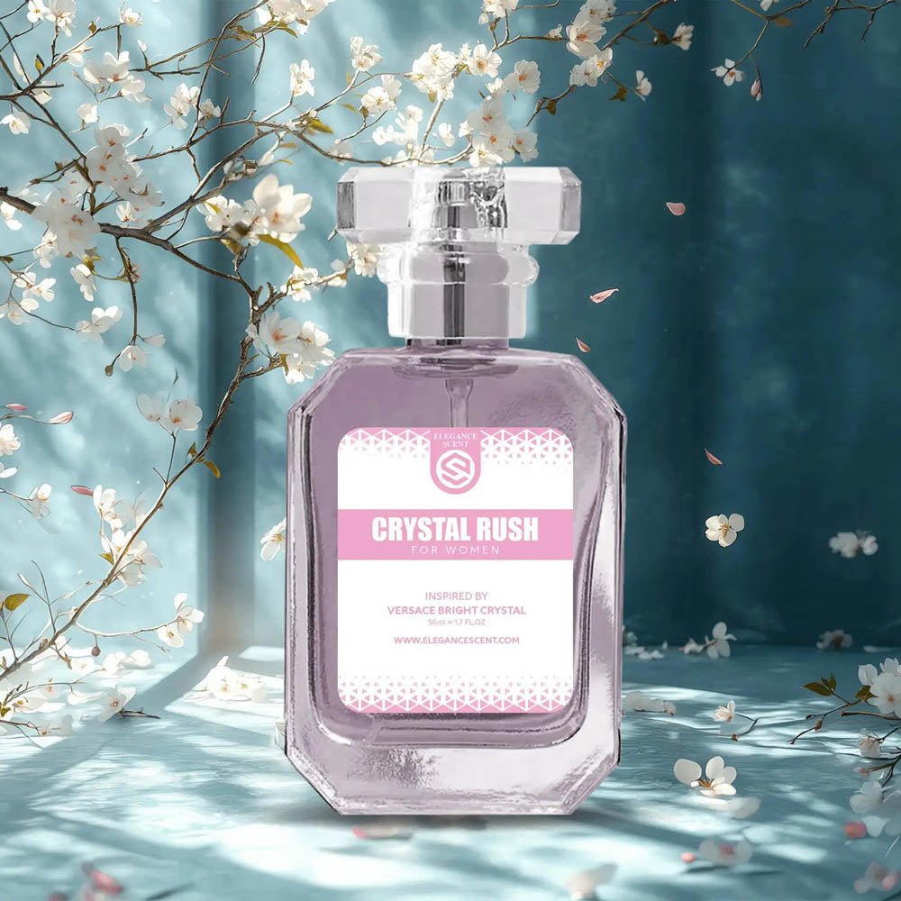 Crystal Rush Perfume 50ml for Women – Inspired by Versace Bright Crystal | Fresh, Floral & Long-Lasting Fragrance