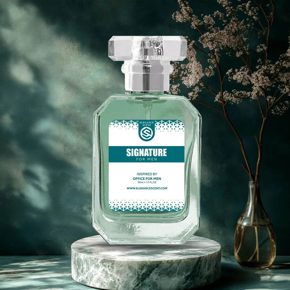 Signature Perfume 50ml for Men – Inspired by Office | Fresh, Woody & Long-Lasting Fragrance