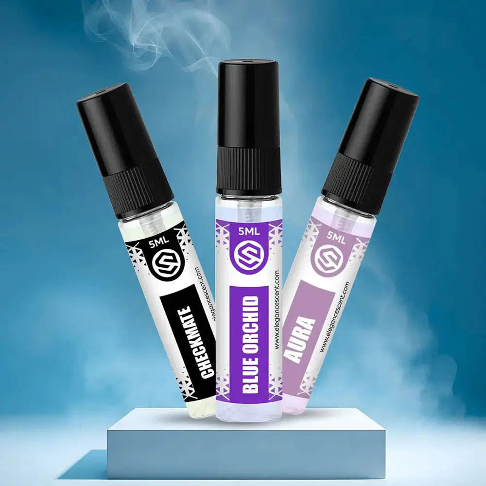 Tester Pack of 3 Perfumes 5ml – Aura, Blue Orchid & Checkmate | Inspired by Bombshell, Blue Lady & Dior Sauvage